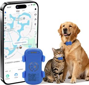 Dog GPS Tracker Real Time, Anti-Lost Pet Tracker With Geofence, Flash Light And Sound Alarm, Unlimited Distance Tracking, Fits Most Pet Collars, Subsc