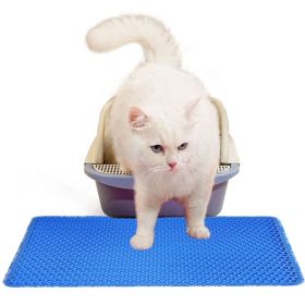 Cat Litter Mat, Kitty Litter Trapping Mat, Double Layer Mats with MiLi Shape Scratching design, Urine Waterproof, Easy Clean