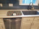Toy Fox Terrier Christmas PoinsettIas Dish Drying Mat Absorbent Dish Drying Mat Pad for Kitchen Counter Dish Drainer Mat for Countertop, 14 x 21"