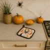 Toy Fox Terrier Heirloom Fall Pair of Pot Holders Pair 7.5x7.5 Quilted Insulated Hot Pads Decorative Kitchen Gift Made in USA
