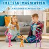 4 Pcs Telescopic Suction Cup Dog Toy,Dog Pop Sensory Tube Toddler Fidget Toys,Dog Party Favors for Kids,Classroom Exchange, School Reward