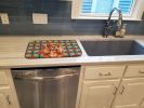 Ruby English Toy Spaniel Christmas PoinsettIas Dish Drying Mat Absorbent Dish Drying Mat Pad for Kitchen Counter Dish Drainer Mat for Countertop