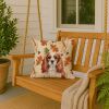 Blenheim English Toy Spaniel Heirloom Fall Throw Pillow Decorative Indoor Outdoor Accent Cushion for Couch, Bed or Patio, 18Hx18W