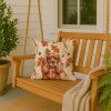 Ruby English Toy Spaniel Heirloom Fall Throw Pillow Decorative Indoor Outdoor Accent Cushion for Couch, Bed or Patio, 18Hx18W