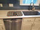Black and Tan Russian Toy Christmas PoinsettIas Dish Drying Mat Absorbent Dish Drying Mat Pad for Kitchen Counter Dish Drainer Mat for Countertop