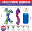 2 Pack Dog Toys for Aggressive Chewers, Indestructible Chew Toys for Dogs