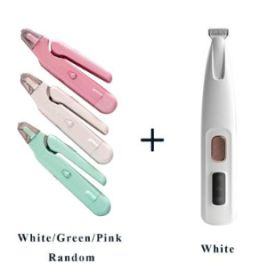 2 In 1 Pet Nail Clippers With Led Light Dog Cat Special Blood Line Scissors Multifunction Animals Paw Nail Trimmer Pet Supplies (Option: Set10)