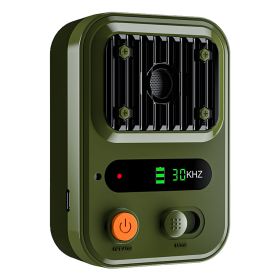 Black-Green Color Options -- 1Pc Ultrasonic Anti-Barking Device Rechargeable Auto Dog Bark Control Deterrent Box Training Device IPX4 Waterproof With (Option: Green)