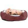 Pet Dog Bed Soft Warm Fleece Puppy Cat Bed Dog Cozy Nest Sofa Bed Cushion For S/M Dog