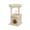 Indoor Small Natural Sisal Plush Cat Tower