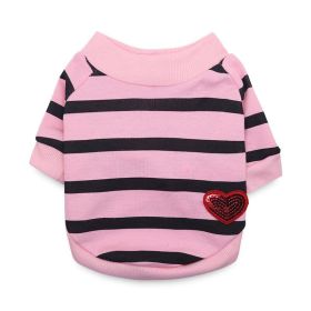 Jarre Aero Bull Pug Puppy Clothes Teddy Milk Cat Pet Spring And Summer Thin Small Dog Puppy (Option: Pink-L)